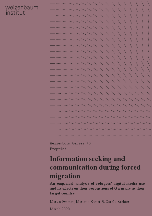 Information seeking and communication during forced migration