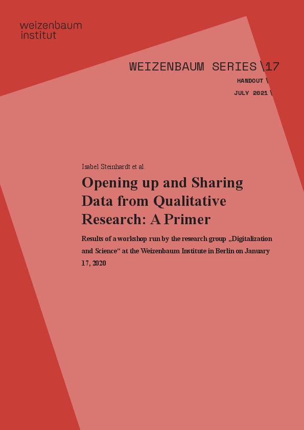 Opening up and Sharing Data from Qualitative Research: A Primer