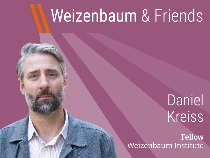Weizenbaum & Friends - Daniel Kreiss (Fellow, Weizenbaum Institute), Photo of Daniel Kreiss