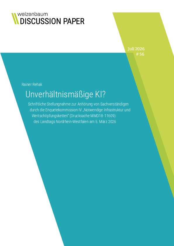 Unverhältnismäßige KI?