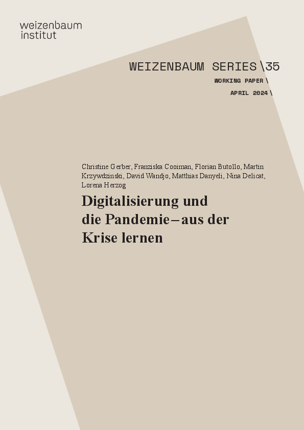 Digitalisierung und die Pandemie – aus der Krise lernen