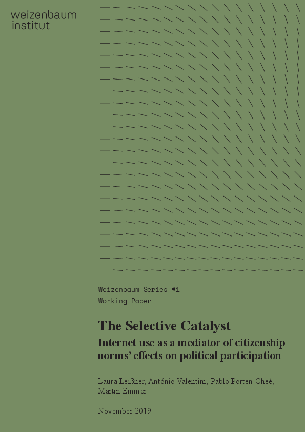 The Selective Catalyst - Internet use as a mediator of citizenship norms’ effects on political participation