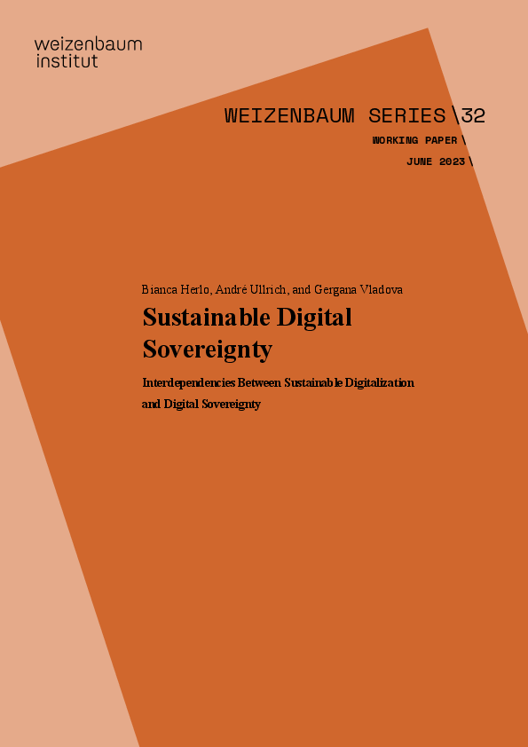 Sustainable Digital Sovereignty: Interdependencies Between Sustainable Digitalization and Digital Sovereignty