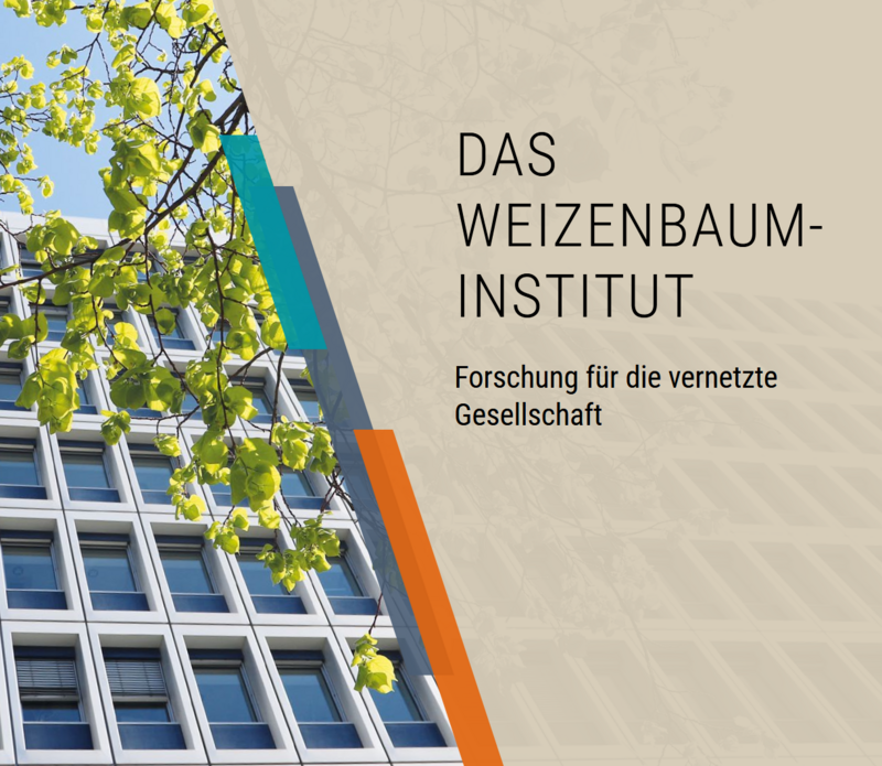 Coverbild der Imagebroschüre des Weizenbaum Instituts